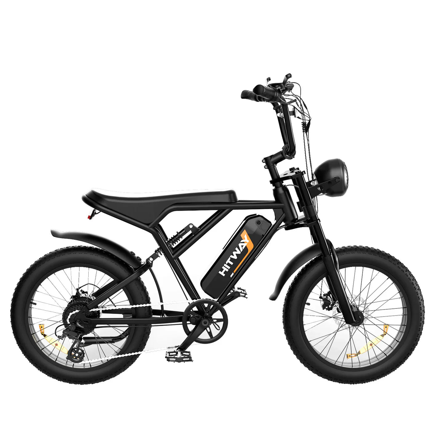 Hitway 750W Full Suspension Retro Ebike