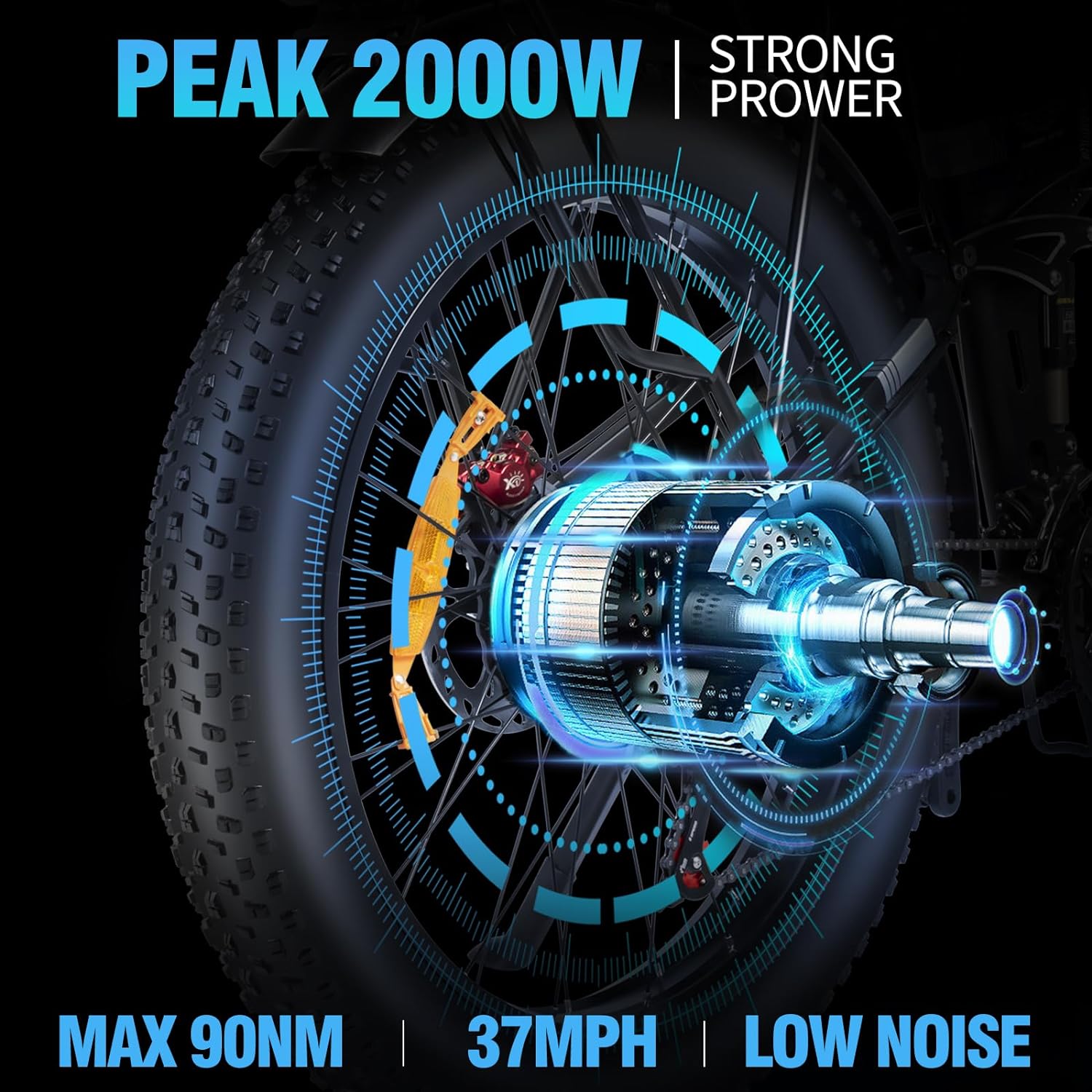 Ridstar H26 Pro 1500W Folding Mountain Ebike