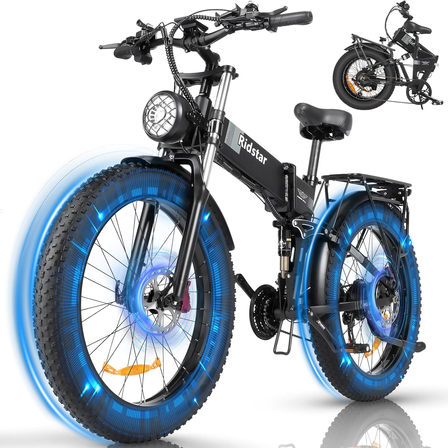 Ridstar H26 Pro 1500W Folding Mountain Ebike