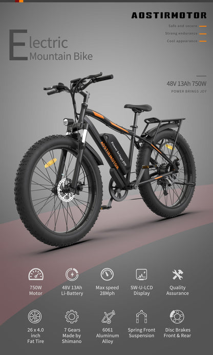 Aostirmotor S07 Fat Tire Mountain Ebike