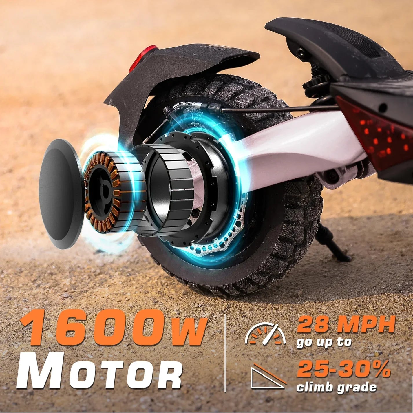 Raptor Pro 1600W Dual Motor Off Road Escooter