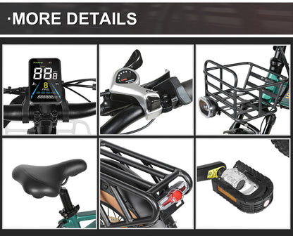 Samebike 1000W Fat Tire Folding Ebike